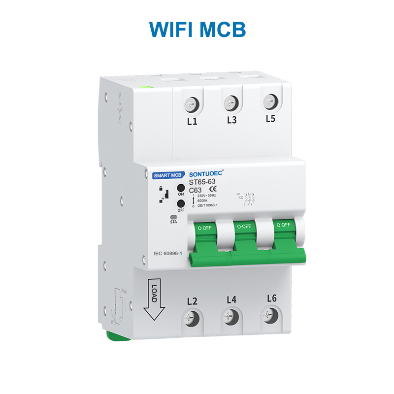 WiFi Rs485 Multunctinctincontional IOT nwere ọgụgụ isi McB RCBO nwere ọgụgụ isi